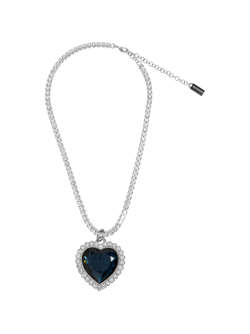 VETEMENTS heart-pendant necklace - Argento