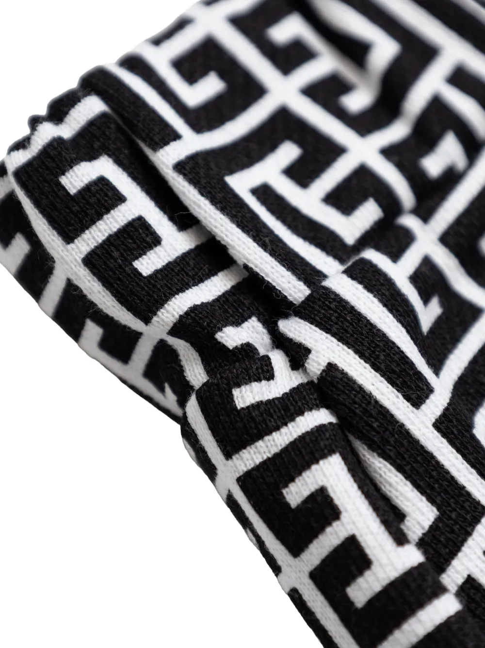  Balmain Kids Monogram Button Skirt - Black 