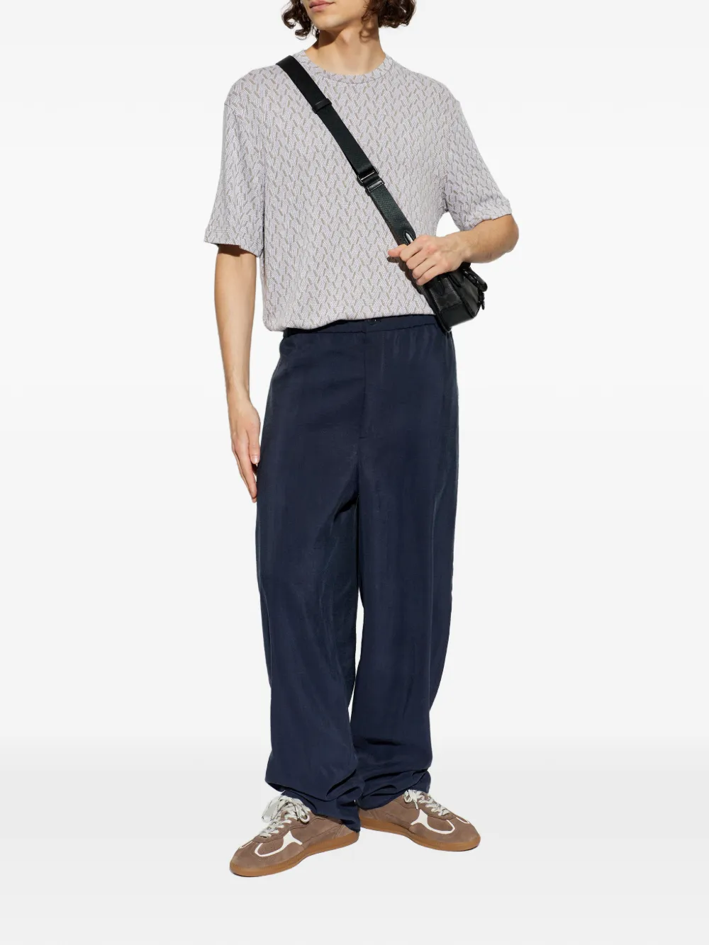 Giorgio Armani wide-leg trousers - Blauw