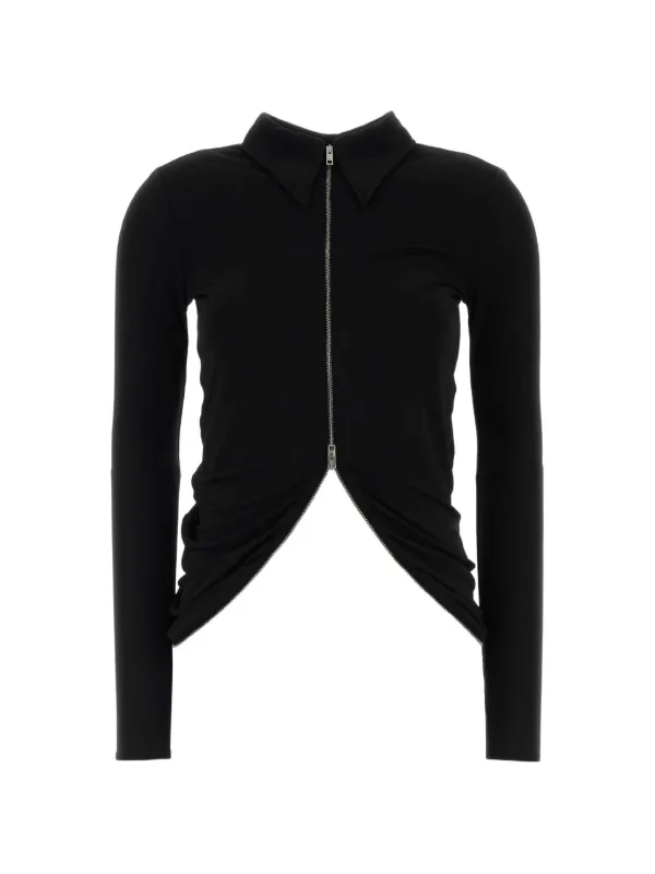 alexander wang トップス Alexander Wang Zip Top | Black | FARFETCH CA