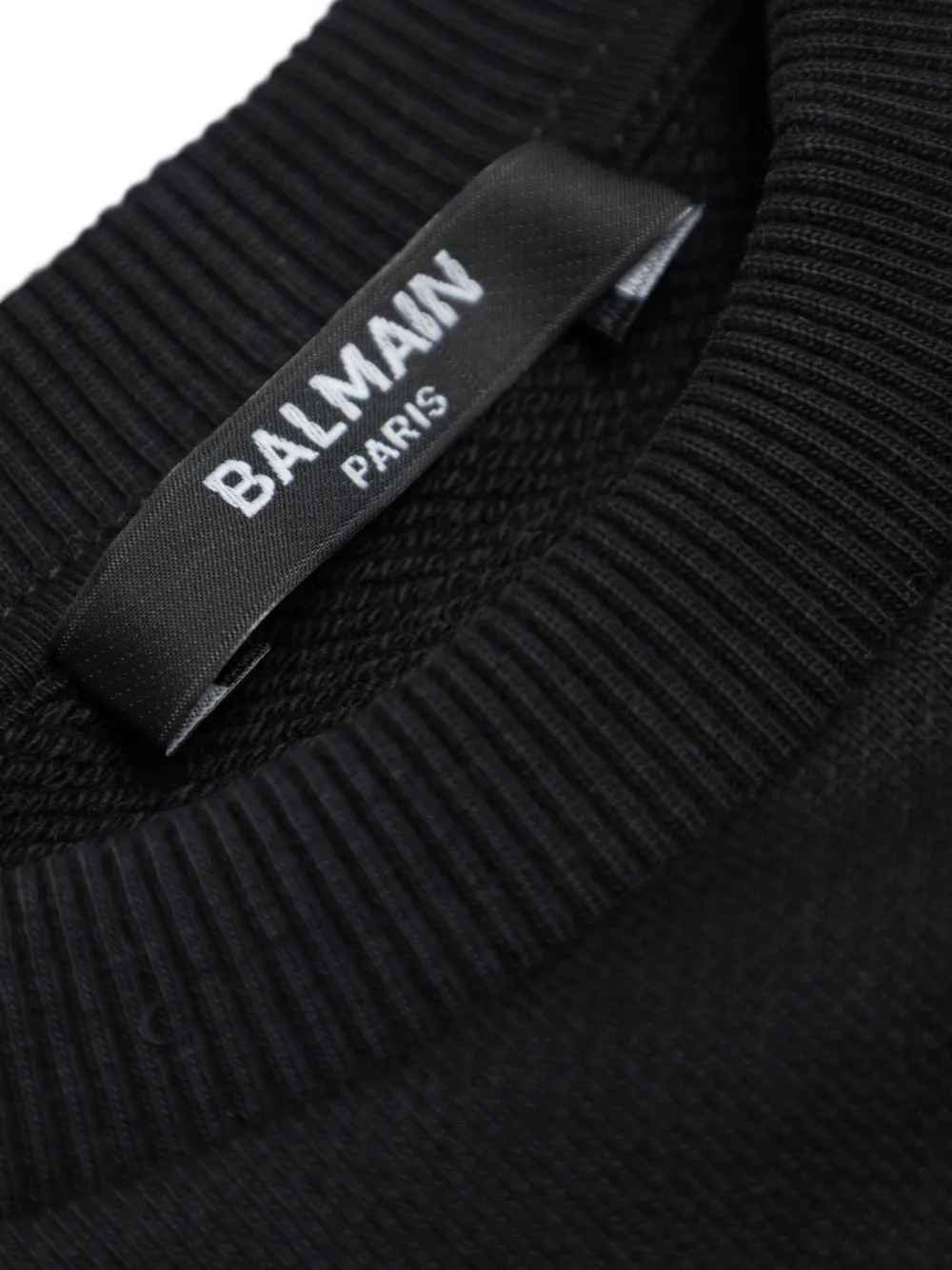 Balmain Kids T-shirt met gouden knoop en logo Zwart