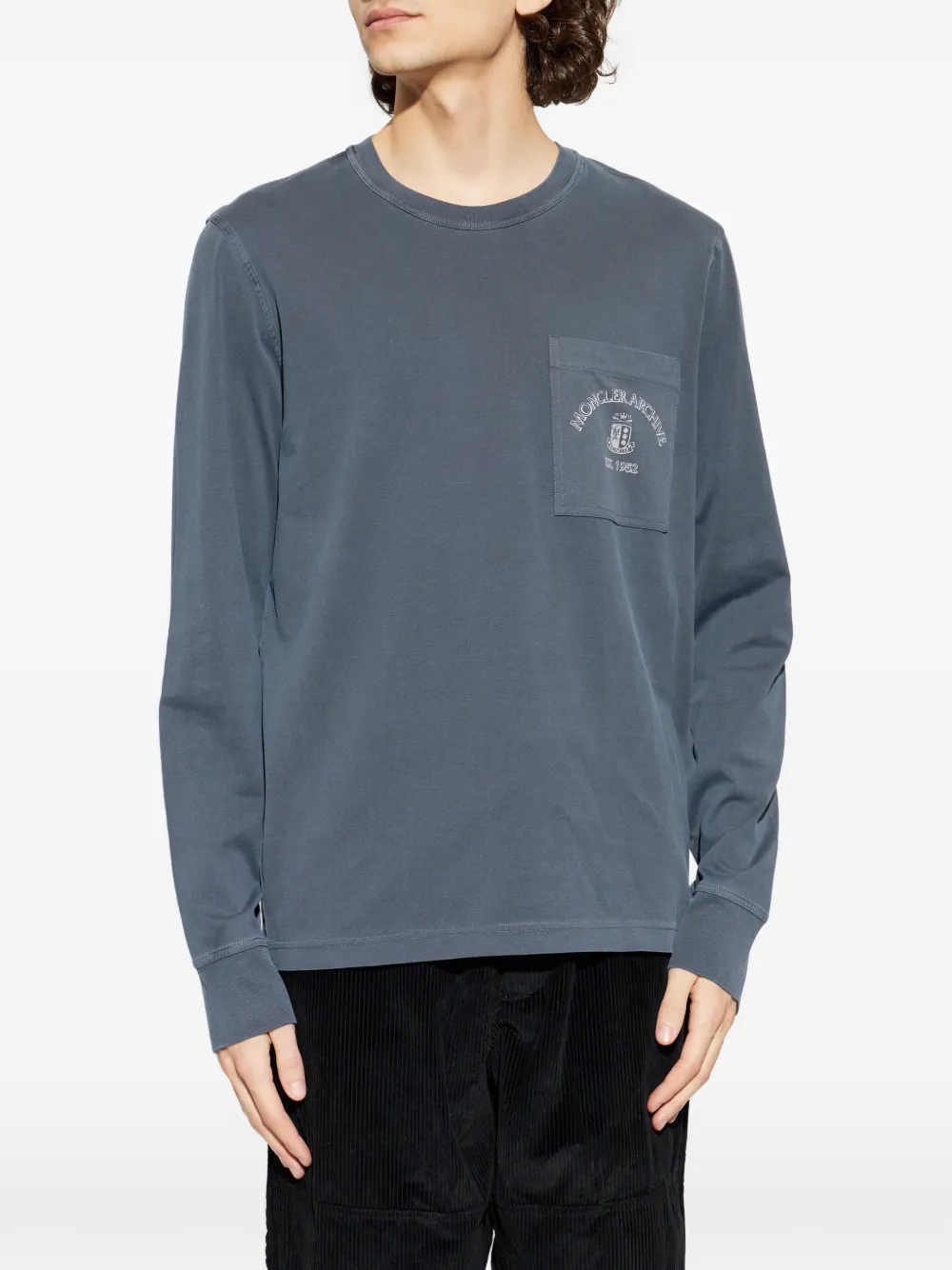 Moncler T-shirt met lange mouwen Blauw