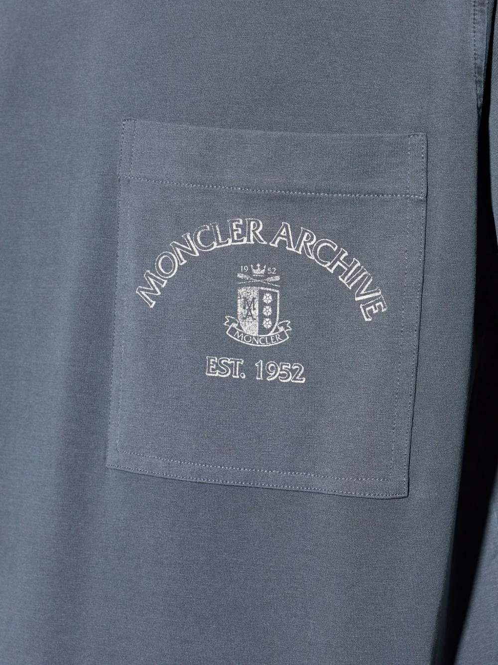 Moncler T-shirt met lange mouwen Blauw