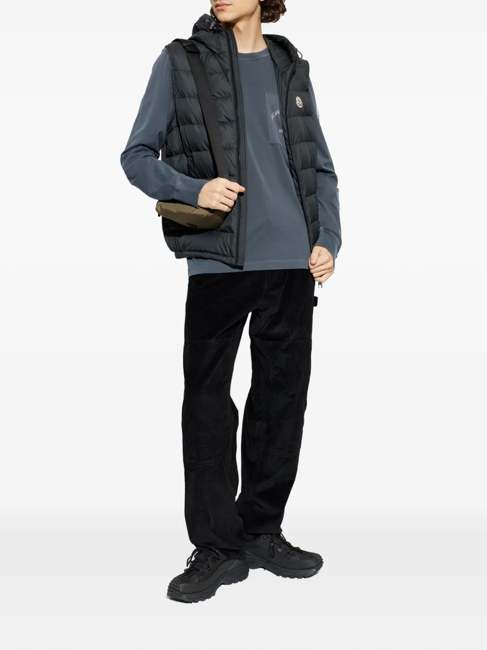 Moncler long-sleeved T-shirt - Blauw