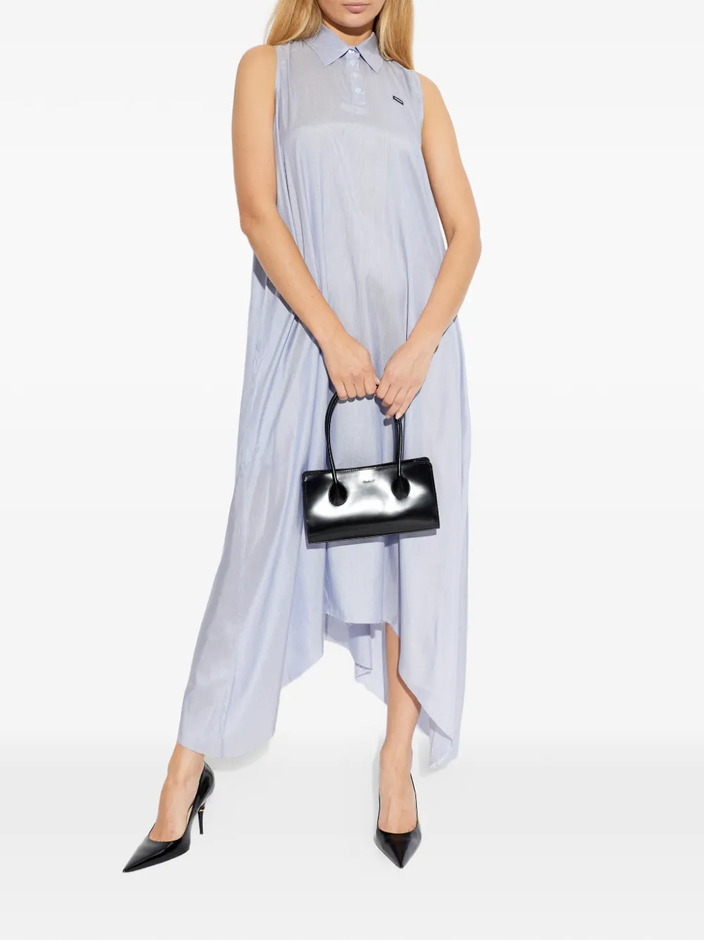 VETEMENTS silk maxi dress - Blauw