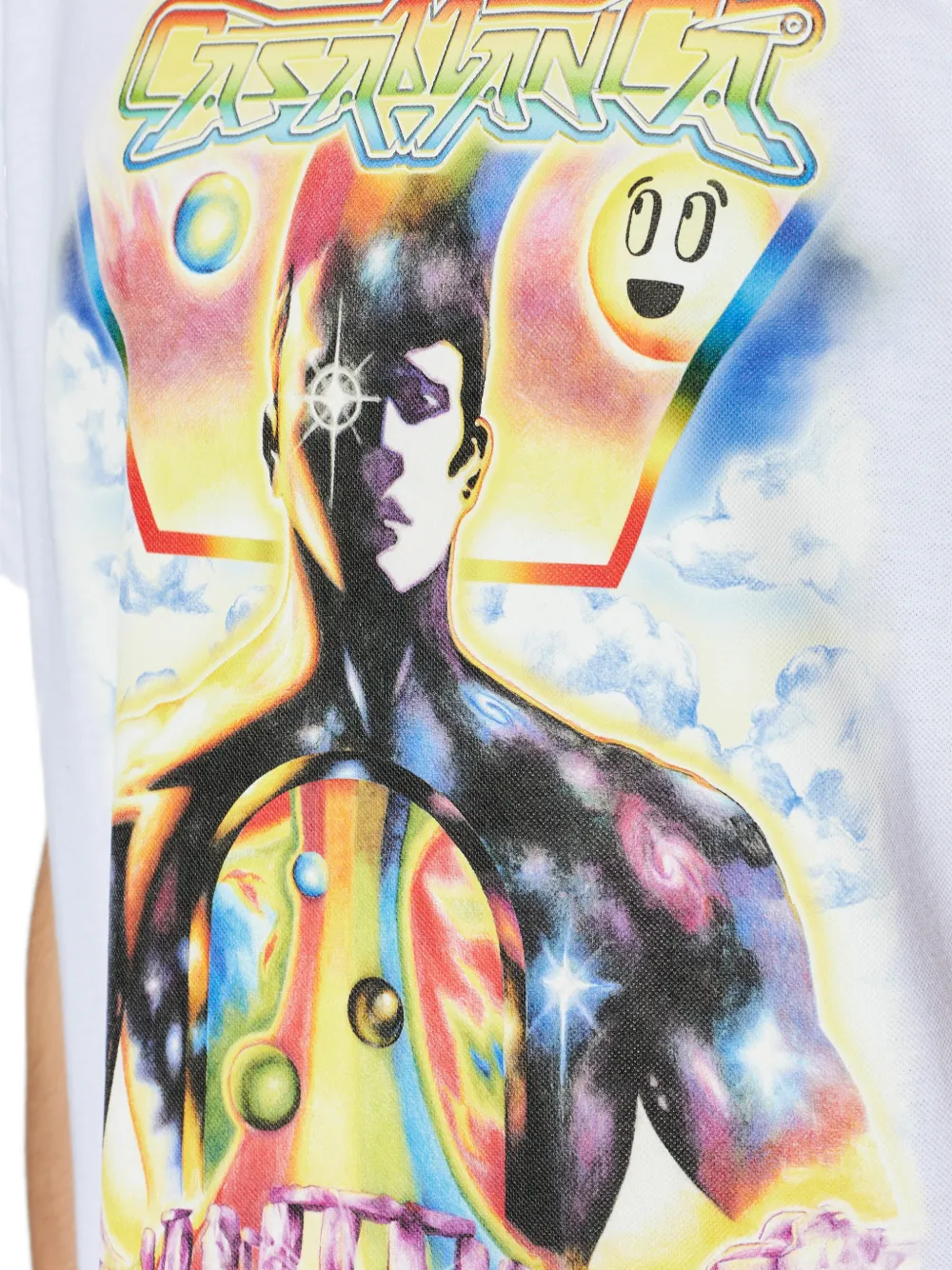 Casablanca T-shirt met grafische print Wit