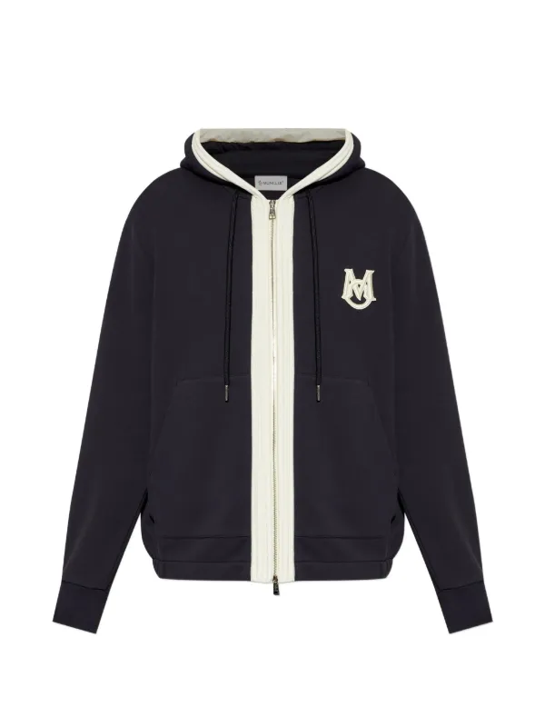 Moncler ロゴ パーカー | ブルー | FARFETCH JP