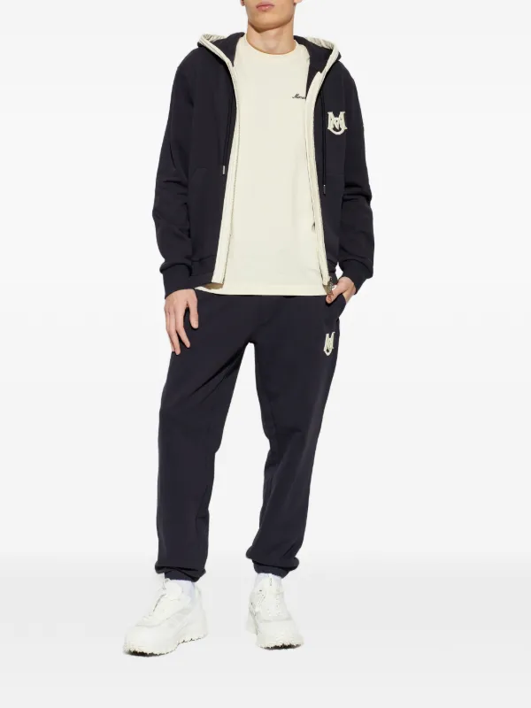 Moncler ロゴ パーカー | ブルー | FARFETCH JP
