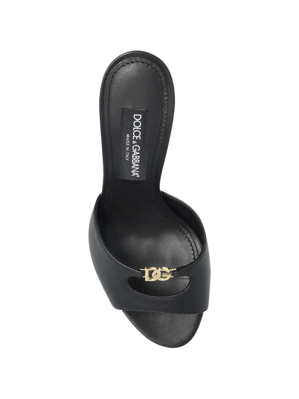 Dolce & Gabbana cutout logo mules Zwart