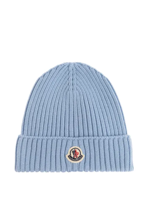 Moncler Enfant 标贴罗纹套头帽