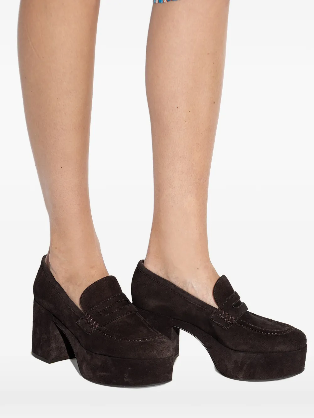 Gianvito Rossi loafer-style platform pumps Bruin