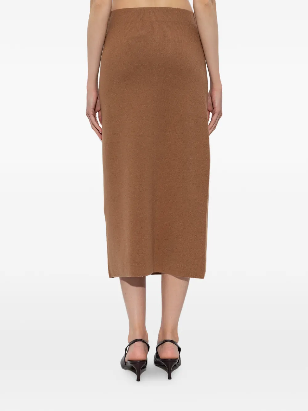 FABIANA FILIPPI ブラウンフレアロングスカート Fabiana Filippi ミディスカート | ブラウン | FARFETCH JP