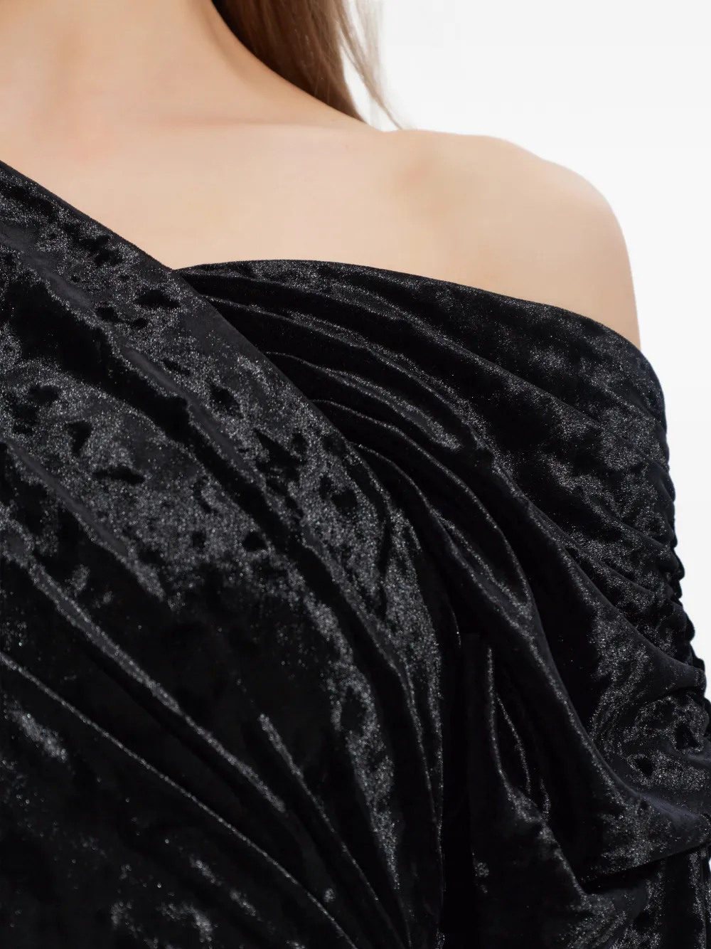 GANNI Asymmetrische top Zwart