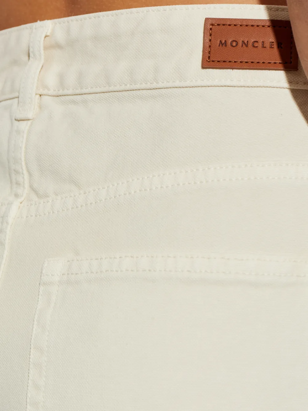 Moncler Broek met zak Beige