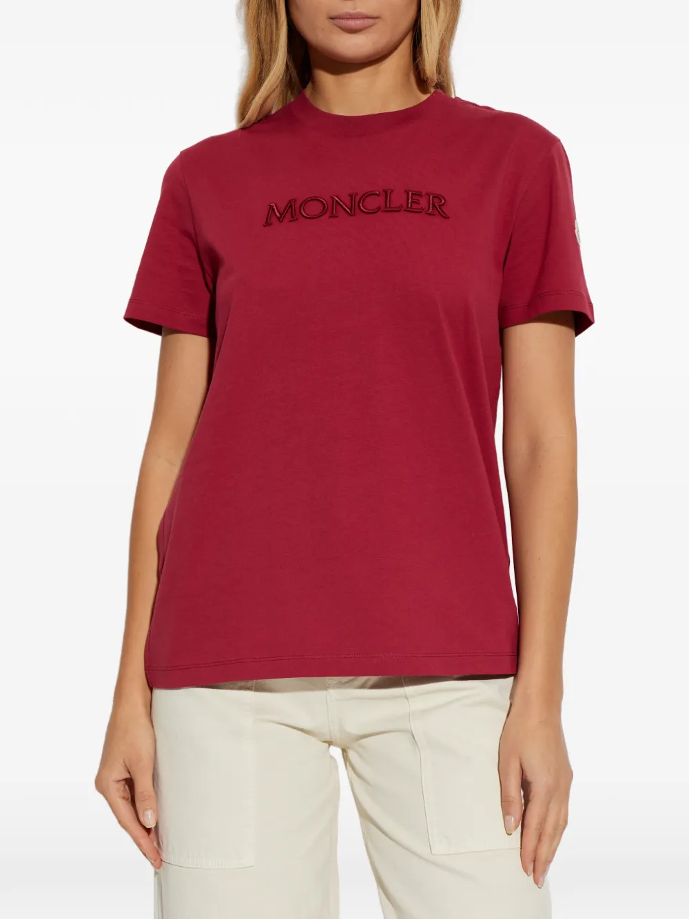  Moncler Logo-embroidered T-shirt 