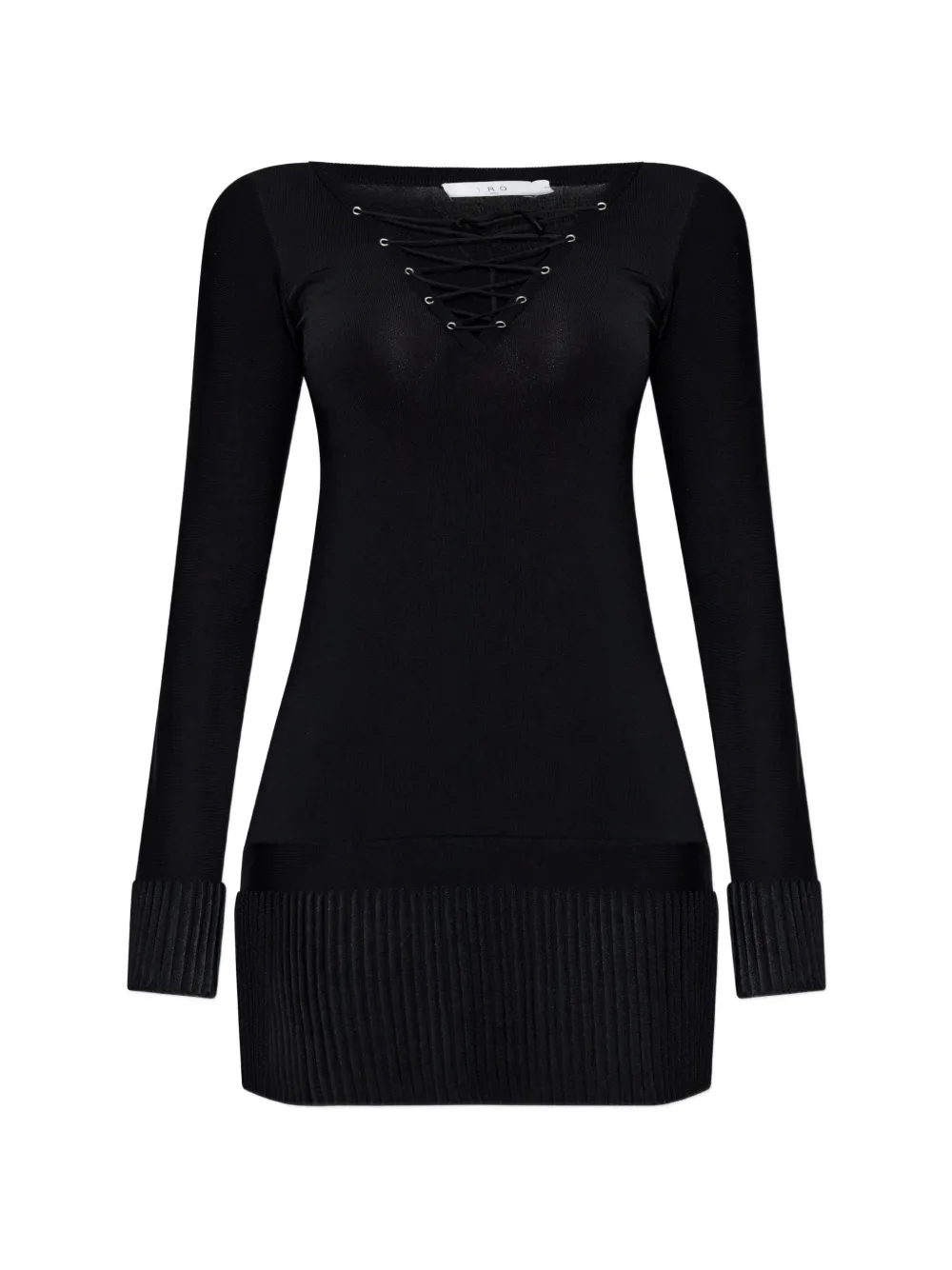 IRO Floca pleated mini dress - Nero