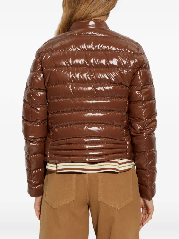 美品✨MONCLER キルティング　レザージャケット　ブラウン　サイズ0 Moncler Papillon キルティング ジャケット | ブラウン | FARFETCH JP