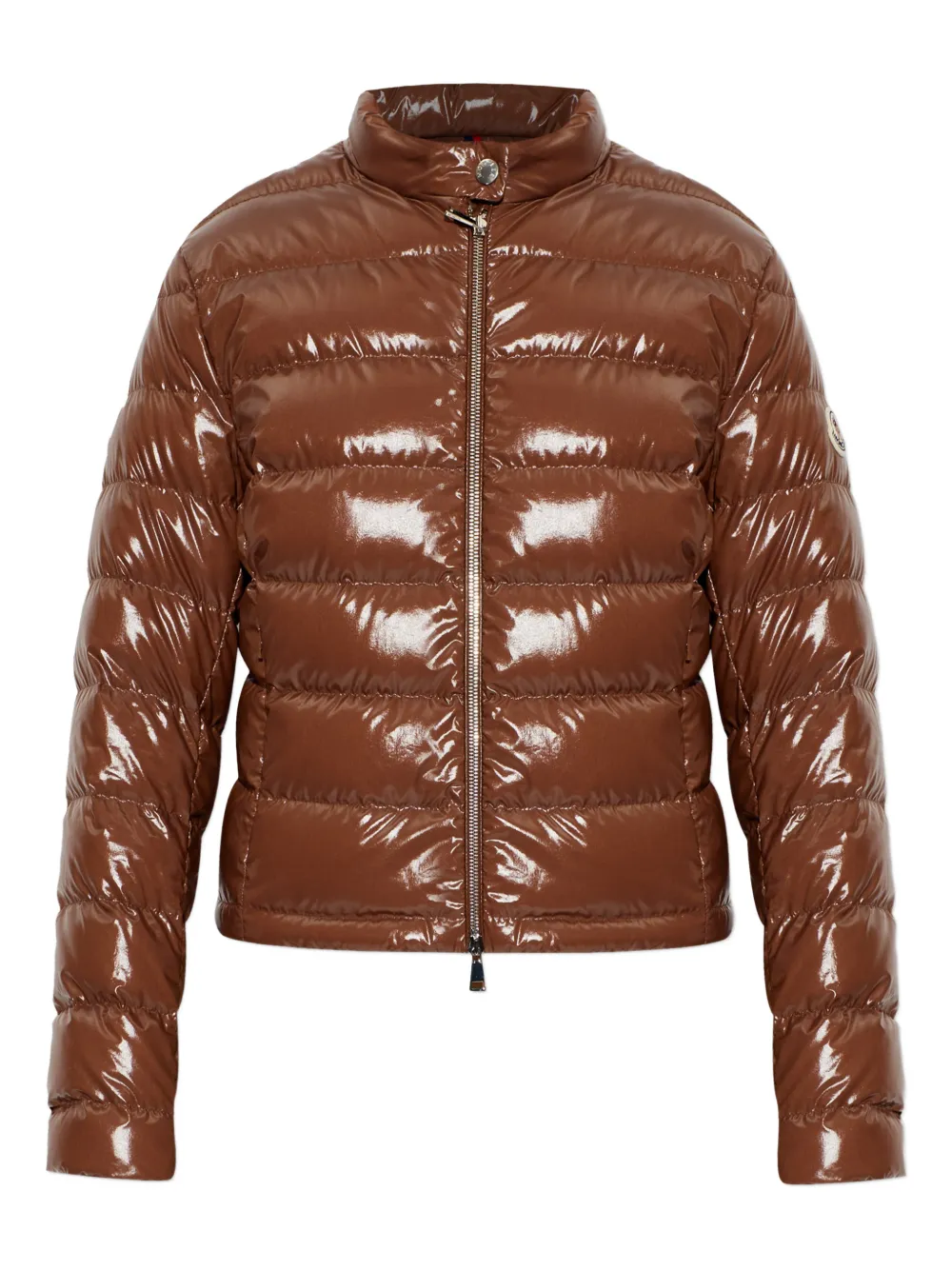 Moncler - Papillon gewatteerd jack - dames - polyamide/polyamide/Down/veer - 0 - Bruin