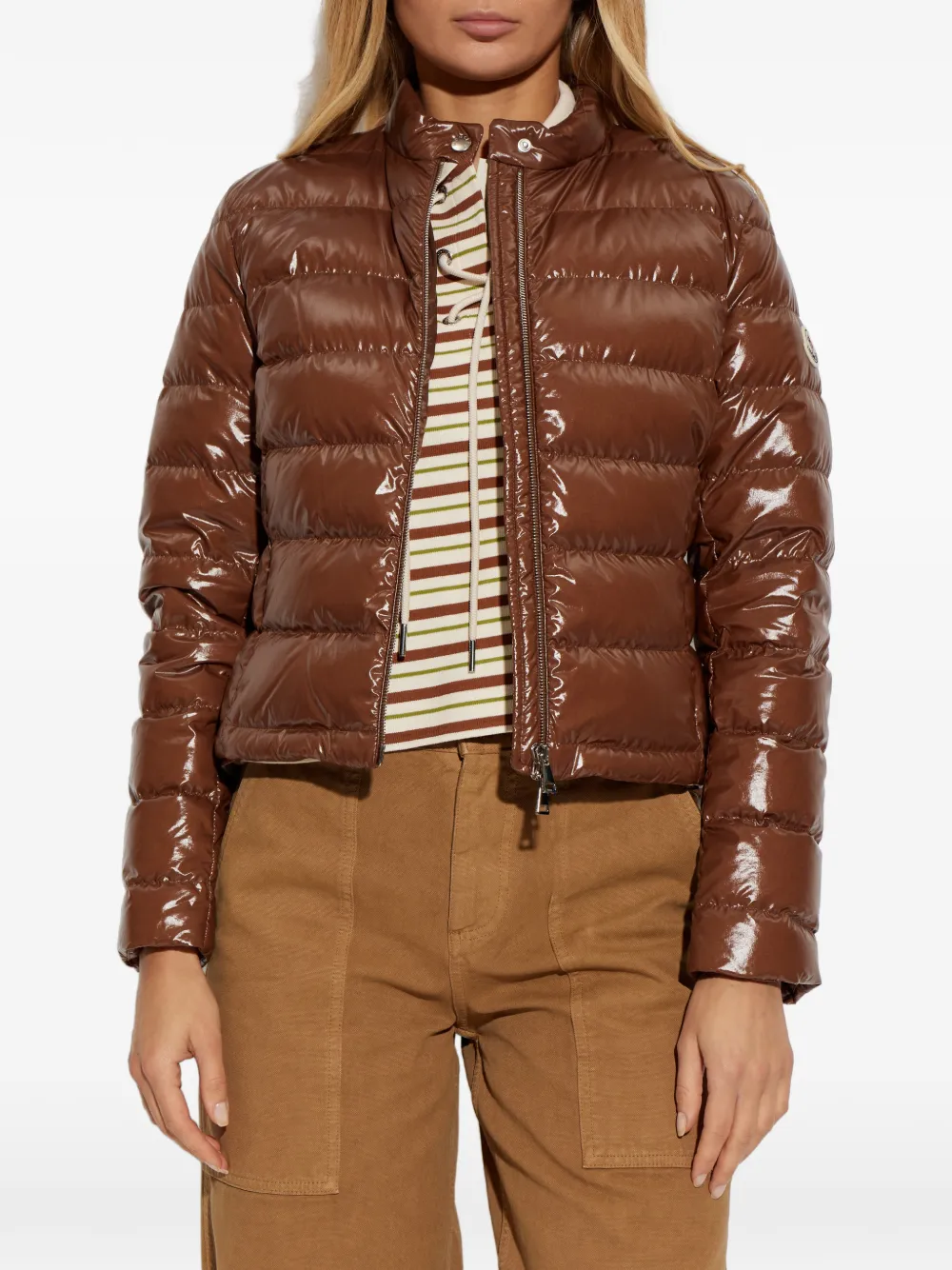 Moncler Papillon gewatteerd jack Bruin