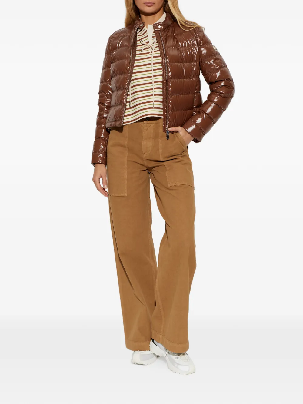 Moncler Papillon gewatteerd jack Bruin