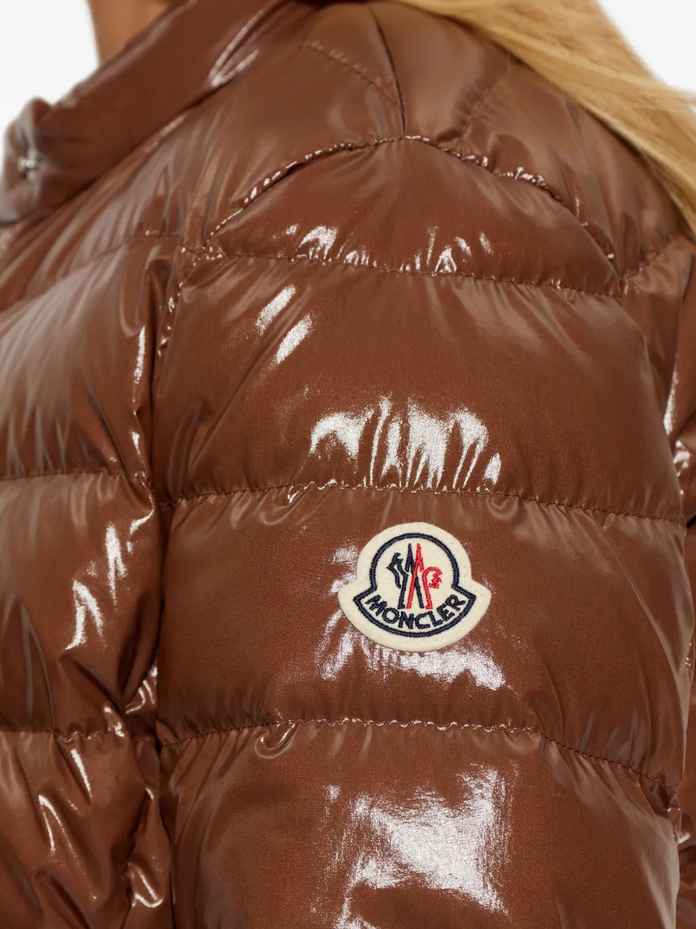 Moncler Papillon キルティング ジャケット | ブラウン | FARFETCH JP
