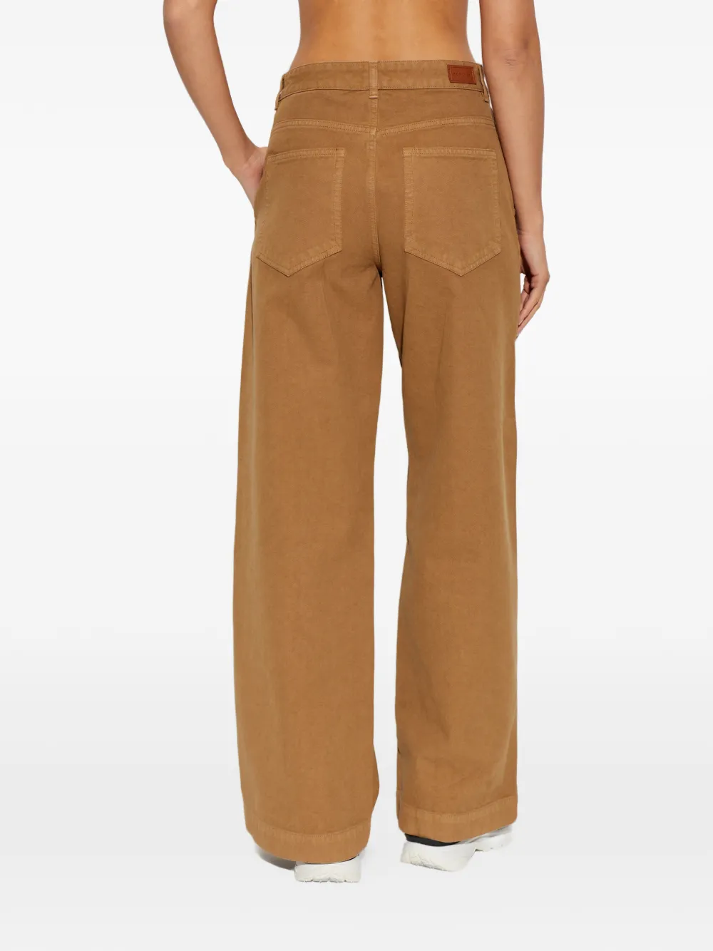 Moncler Broek met zak Bruin