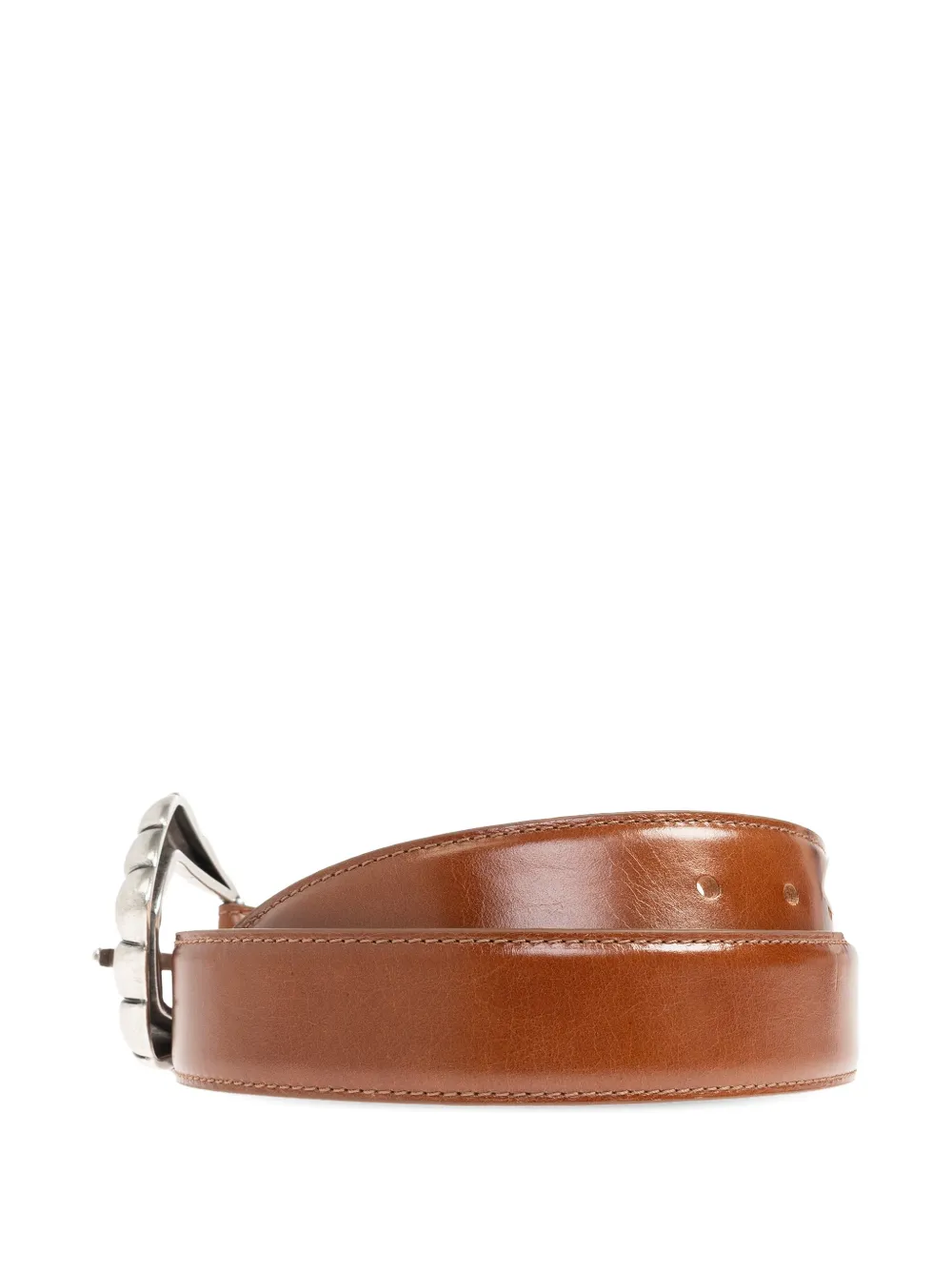 IRO twisted-buckle leather belt - Bruin