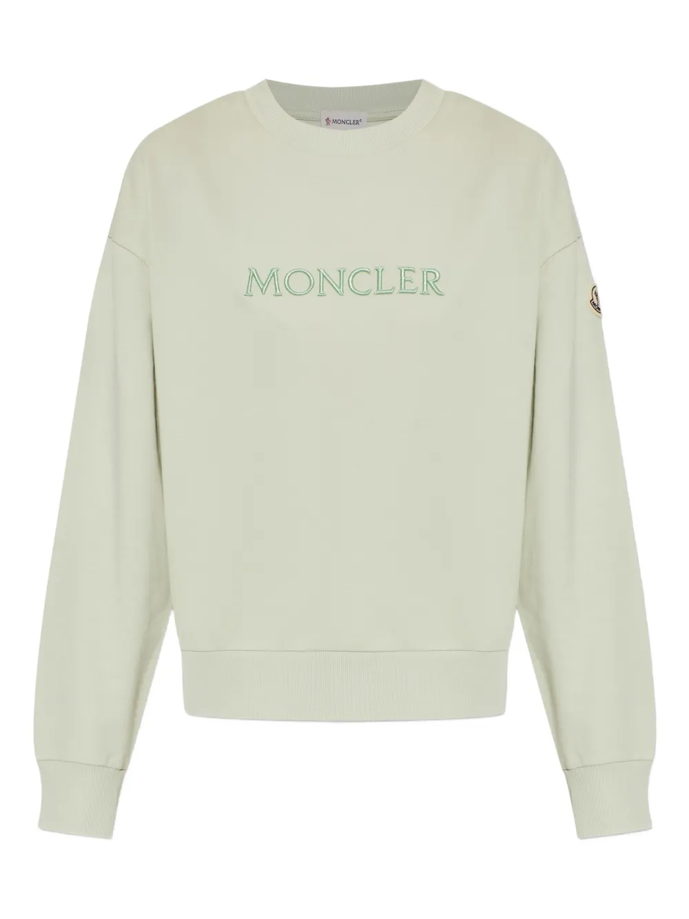 MONCLER Sweatshirt mit Logo-Stickerei - Nude