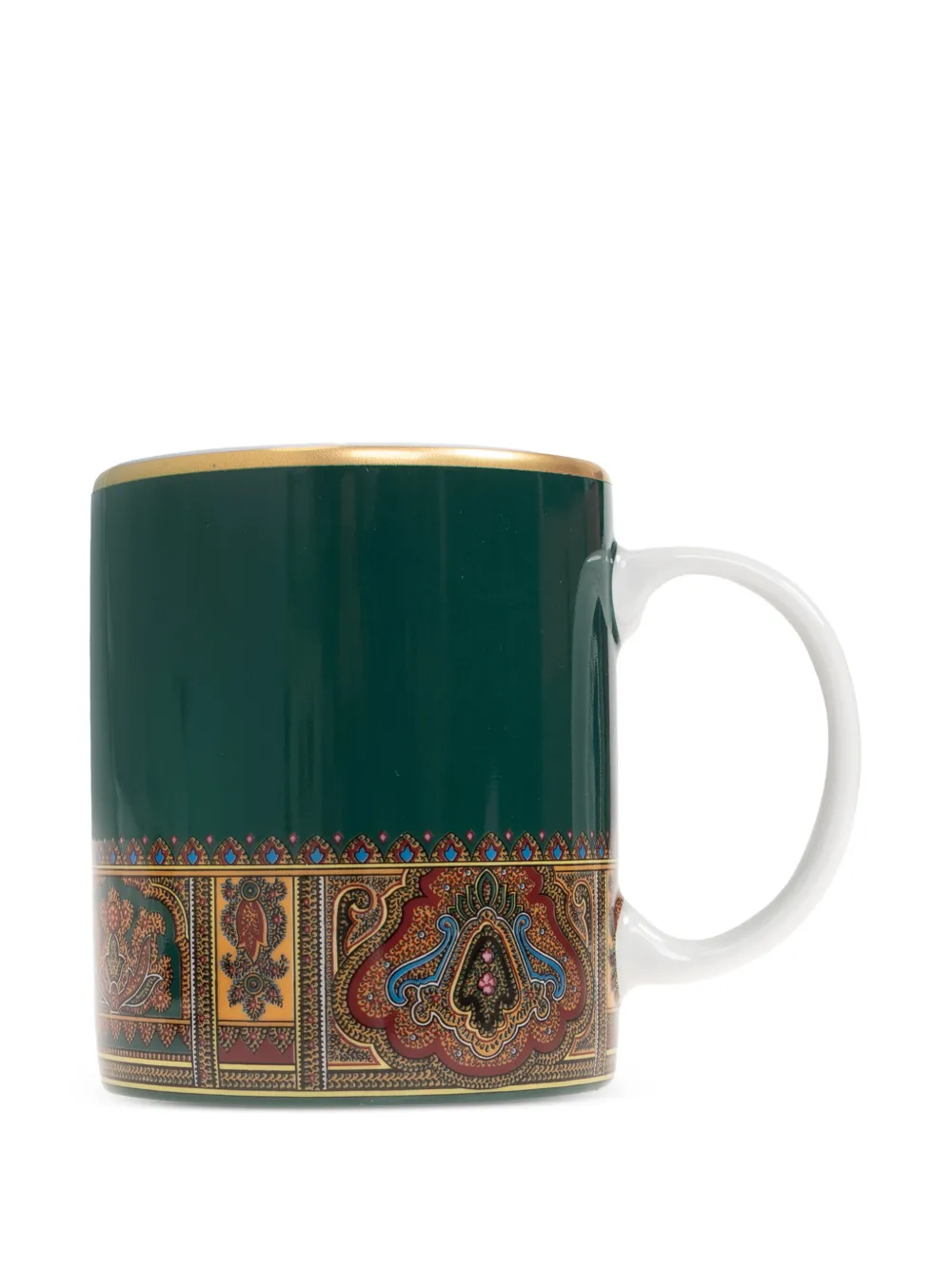 ETRO HOME paisley trim mug - Verde