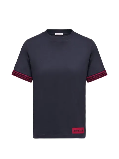 Moncler playera con ribete en contraste