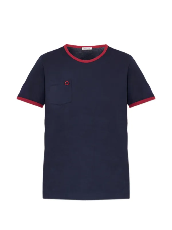 Moncler Pocket-ringer T-shirt in Blue