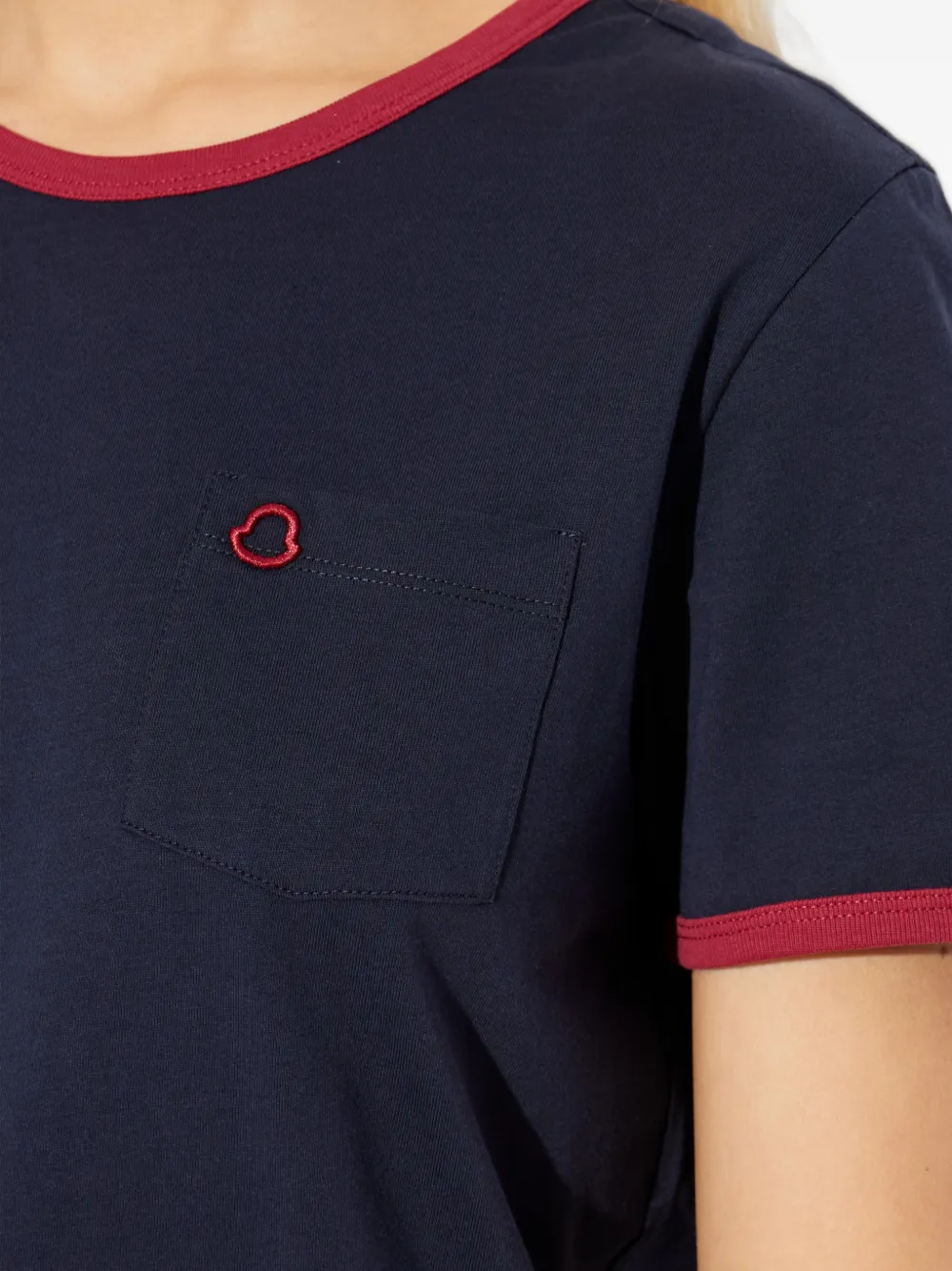 Moncler Pocket-Ringer T-shirt Blauw