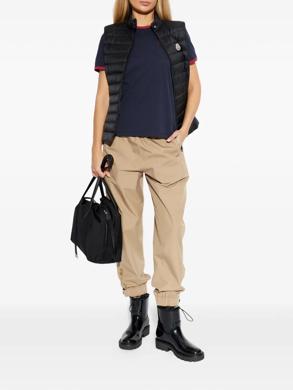 Moncler Pocket-Ringer T-shirt Blauw