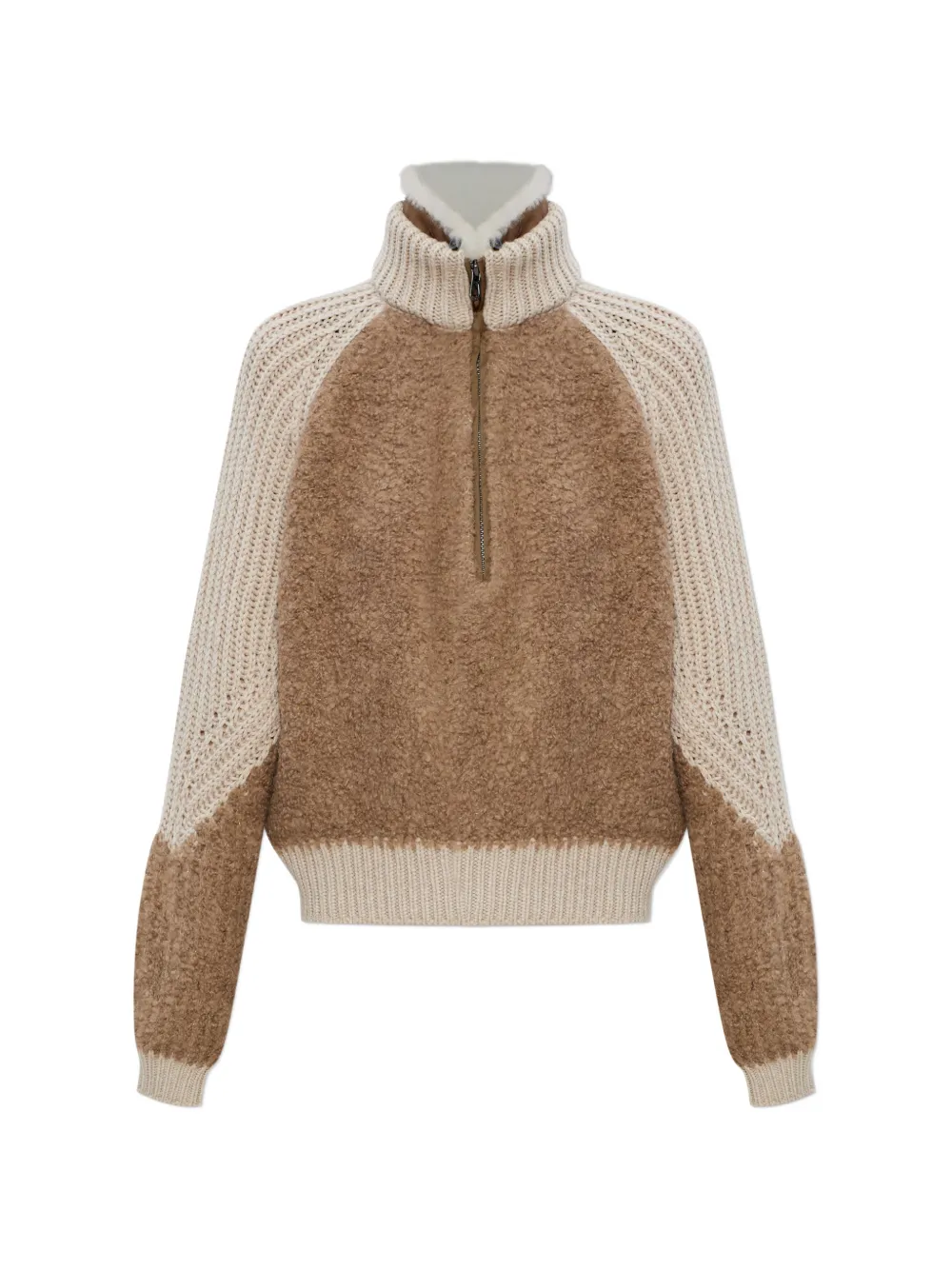 Sease zipped sweater - Brown