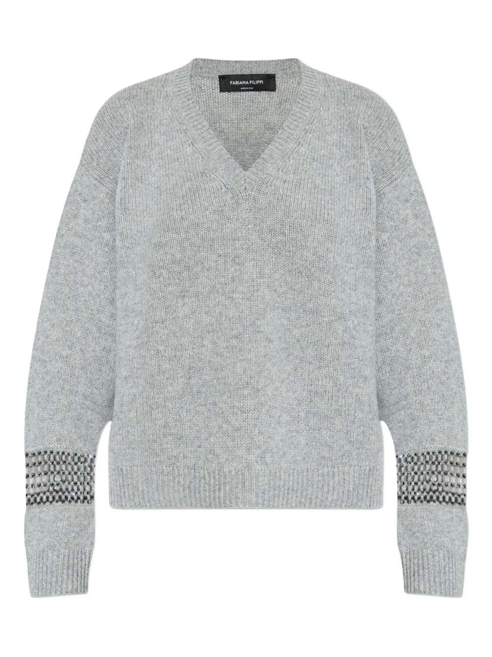 Fabiana Filippi V-neck sweater - Grigio