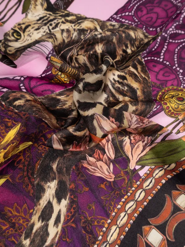 【極美品】ETRO エトロ シルク100% スカーフ 花柄 パープル イタリア ETRO スカーフ シルク100% レディース エトロ – Rehello by BOOKOFF
