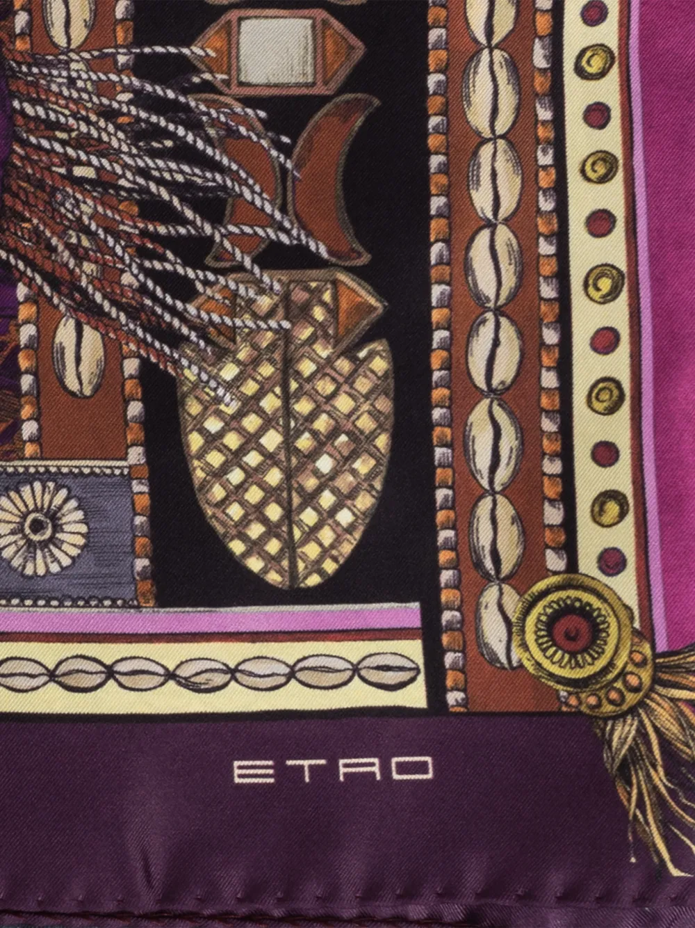ETRO プリント スカーフ | パープル | FARFETCH JP