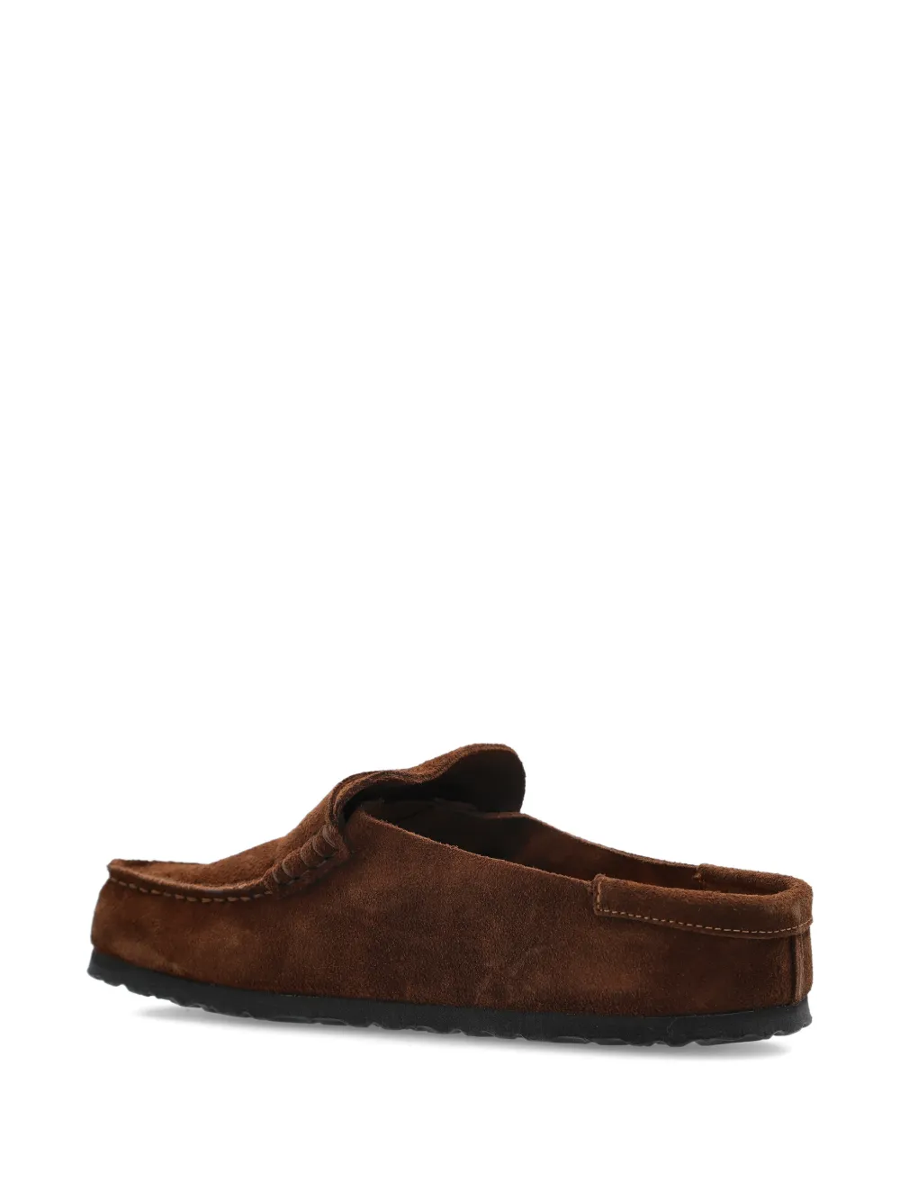 Birkenstock Naples suède gewikkelde muiltjes Bruin