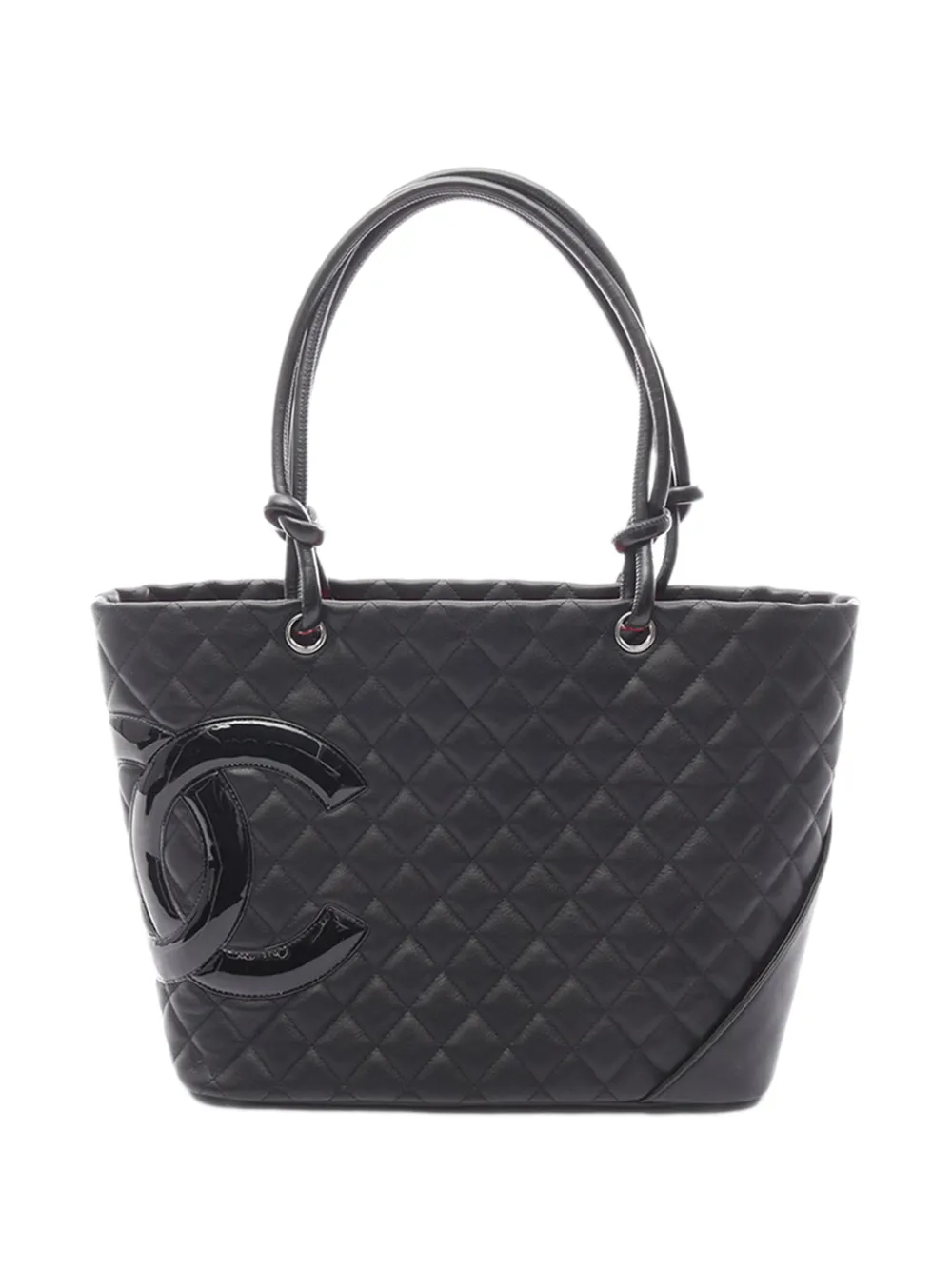 CHANEL Pre-Owned 2010-2011 Large Lambskin Cambon Ligne tote bag - Nero