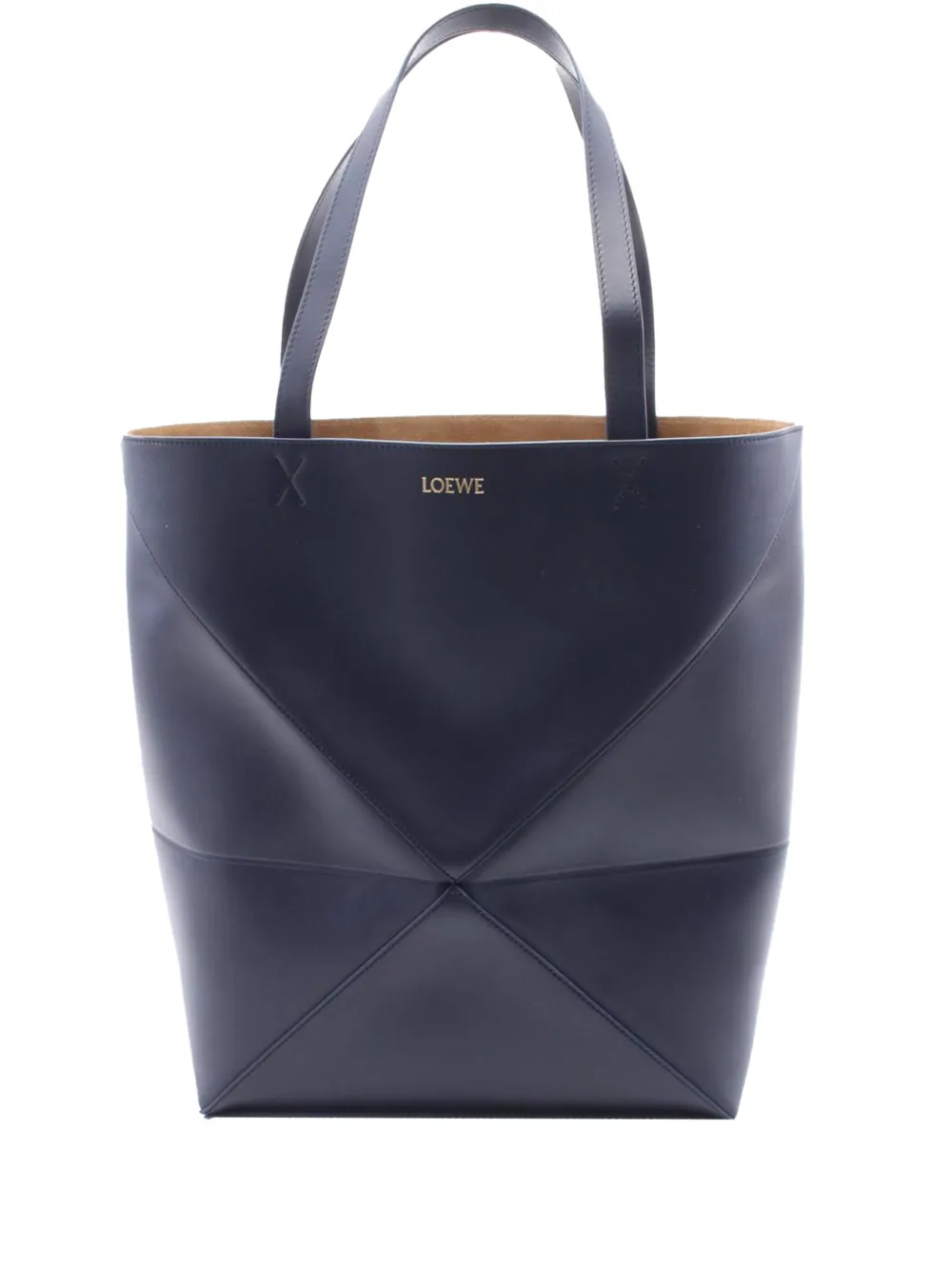 Loewe Pre-Owned 2000-2025 Large Shiny Calfskin Puzzle Fold tote bag - Blu