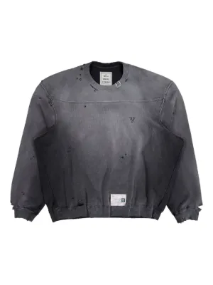 Maison MIHARA YASUHIRO ダメージ スウェットシャツ | ブラック