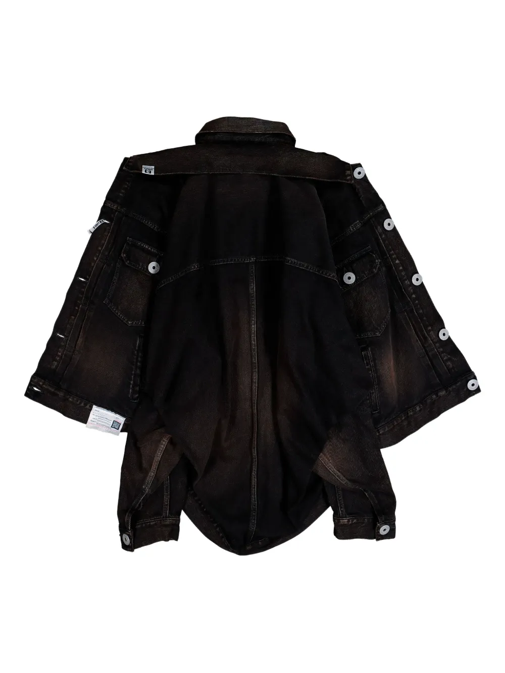  Maison Mihara Yasuhiro Giacca Denim A Strati - Nero 