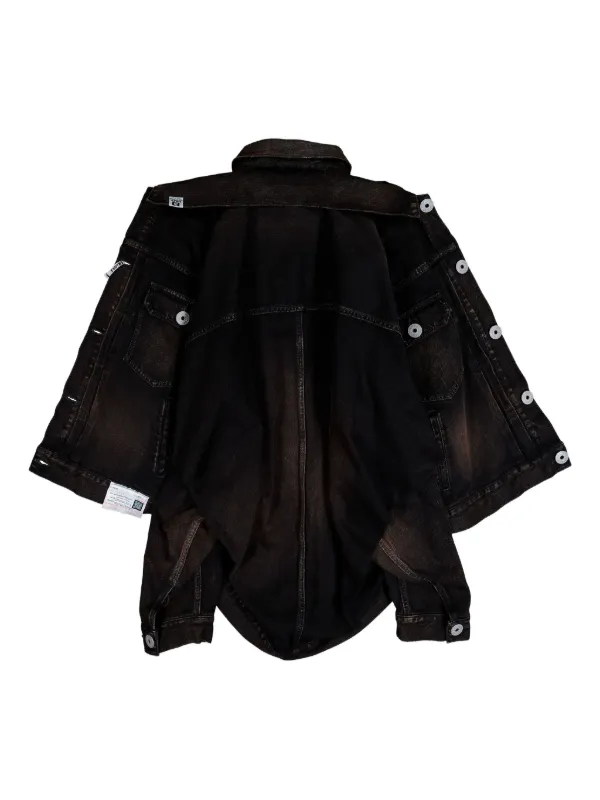 Maison MIHARA YASUHIRO レイヤード デニムジャケット | ブラック