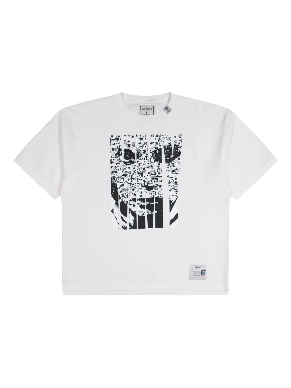 Maison MIHARA YASUHIRO x Masses face-print T-shirt - Bianco