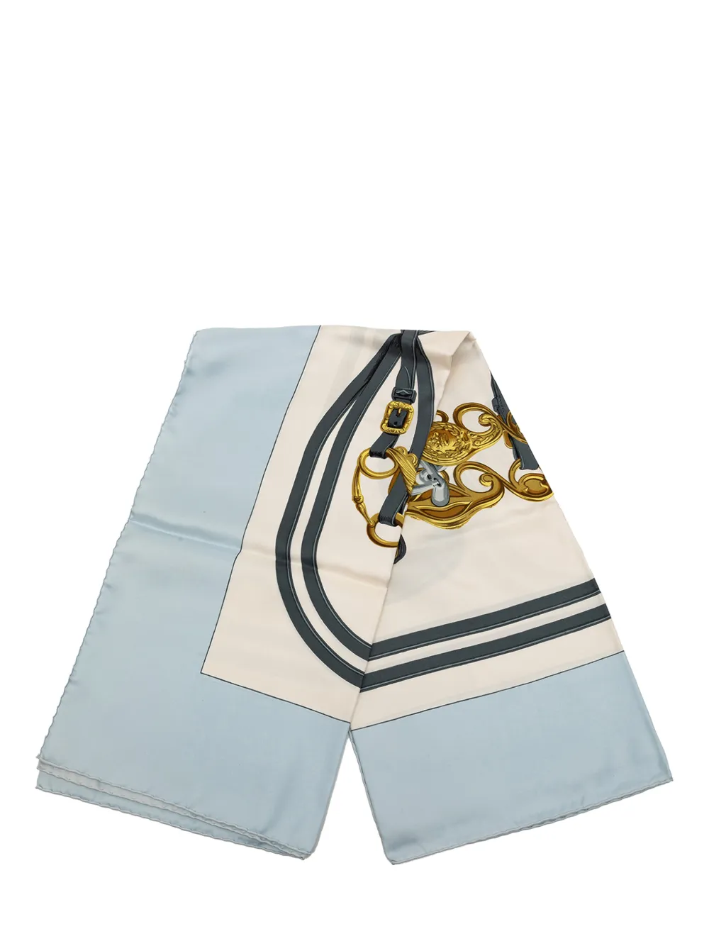 Hermès Pre-Owned Foulard 90 Brides de Gala in seta XX secolo - Bianco