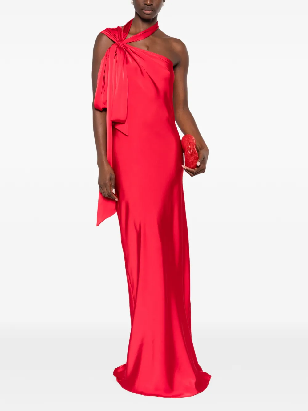 Atu Body Couture one-shoulder gown - Rood