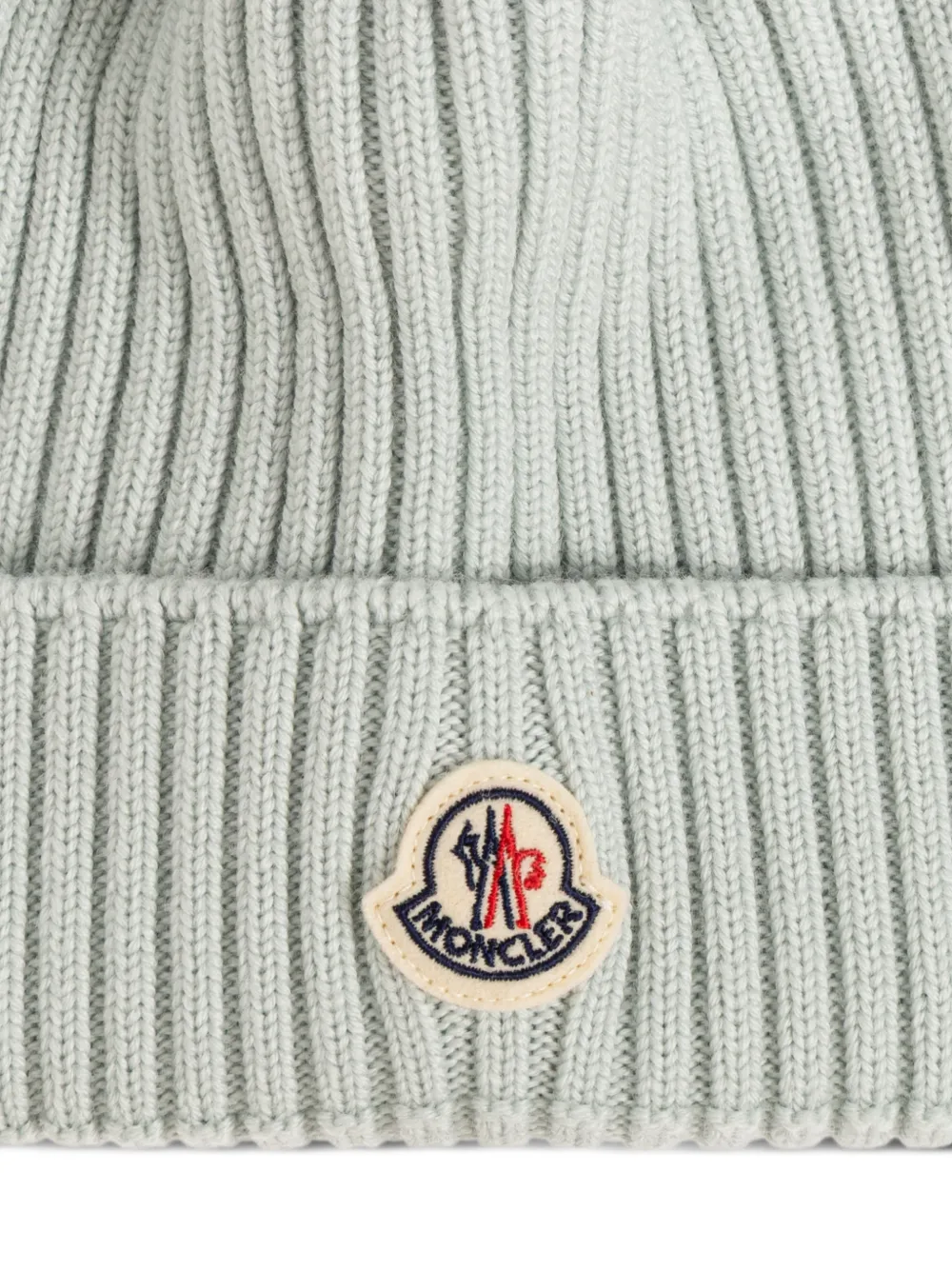 Ribbed Pompom Beanie Hat