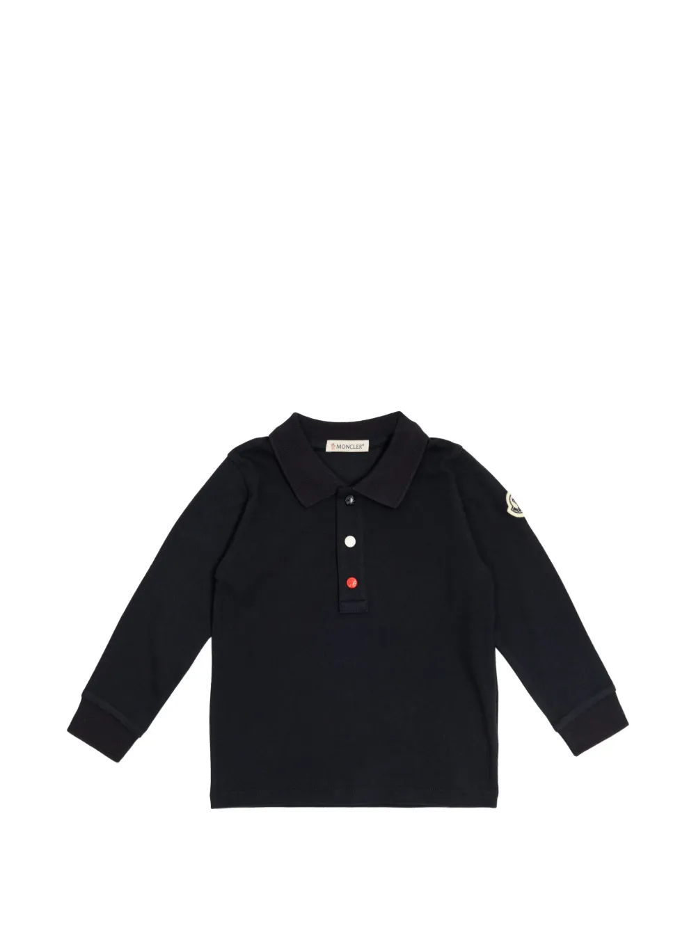 Moncler Enfant Poloshirt met lange mouwen Blauw