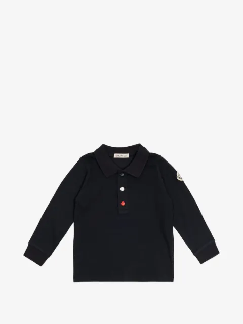 Moncler Enfant playera tipo polo manga larga