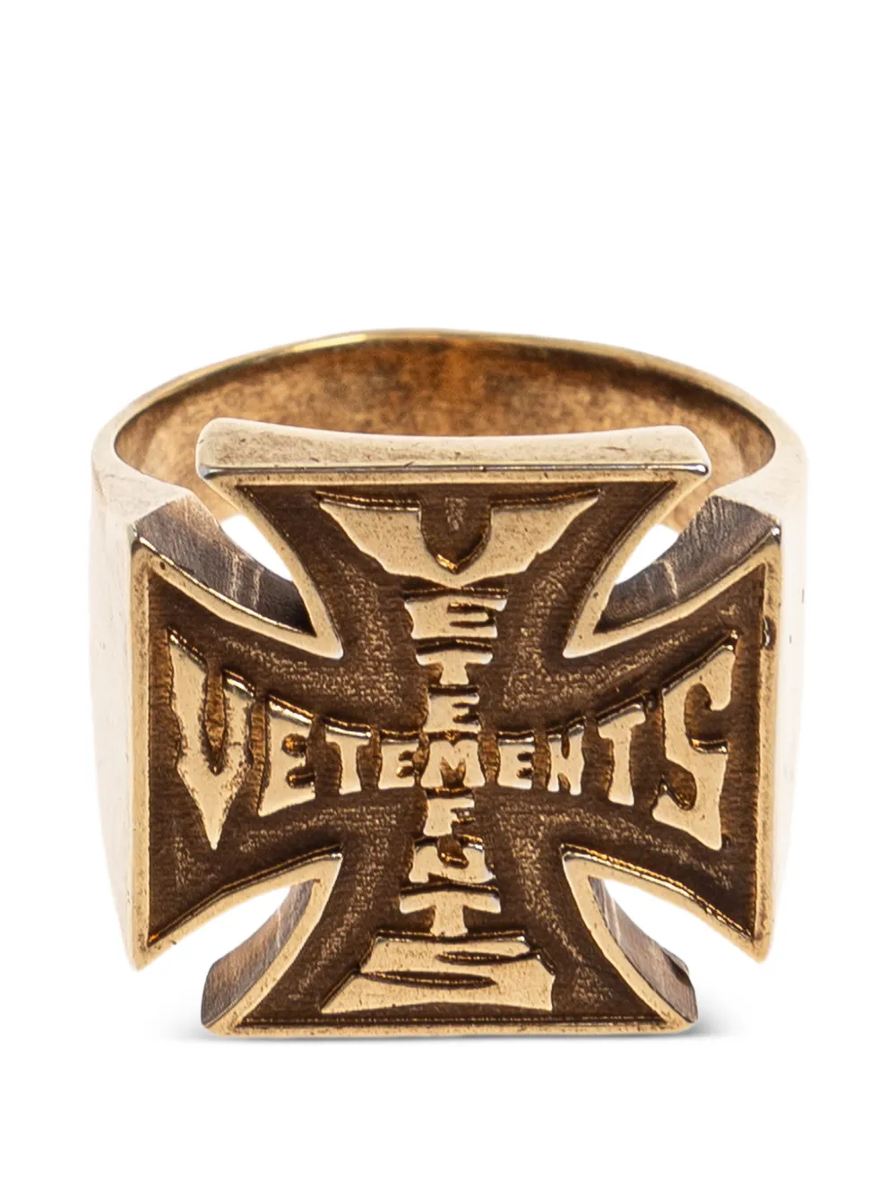 VETEMENTS cross ring - Oro